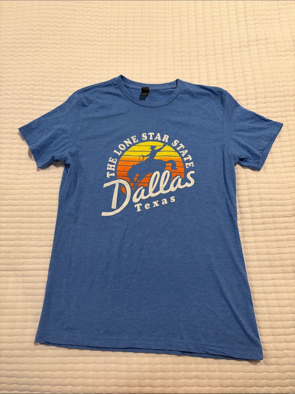 Dallas Texas Graphic Crewneck T-Shirt - Blue
